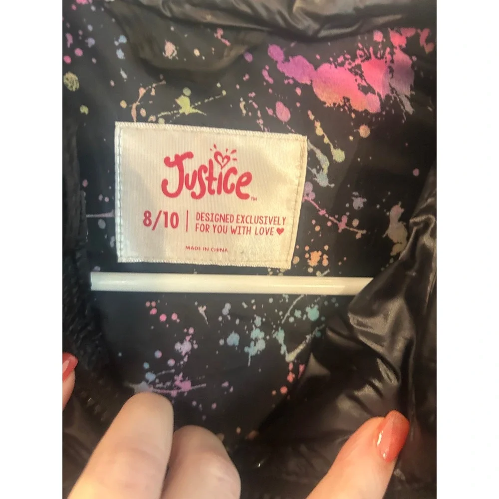 Justice quilted puffer
